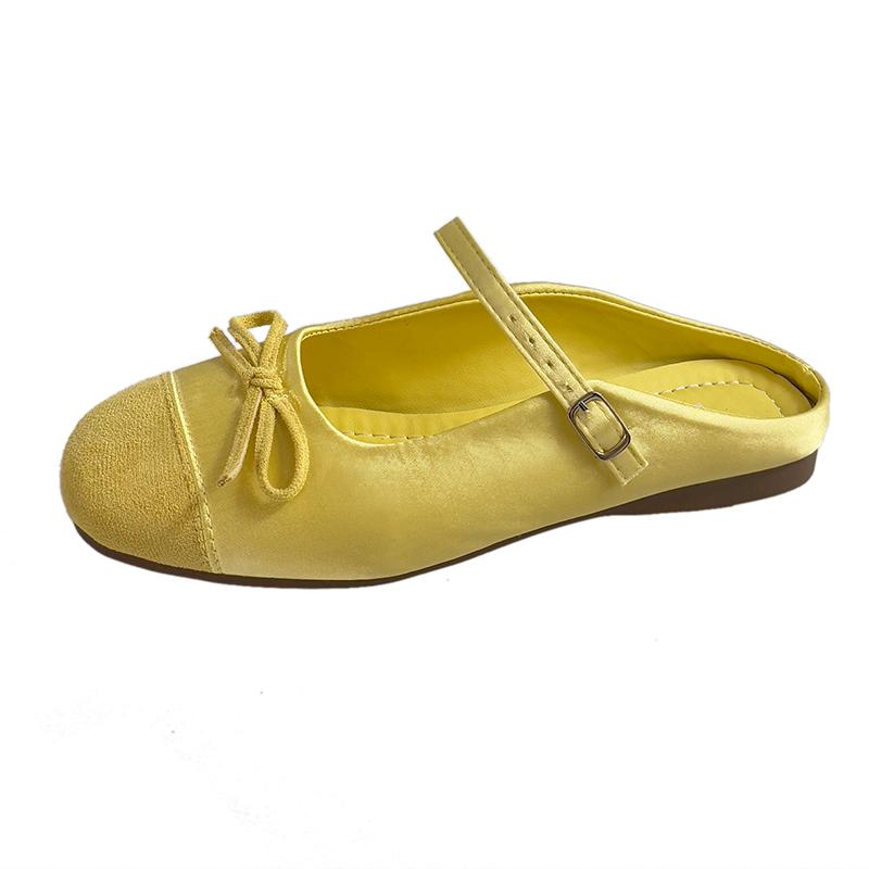 Flats Women Slippers Casual Slingback Shoes Mules Shoes Summer Woman Cozy Sandals 2025 New Trend Brand Female Zapatillas