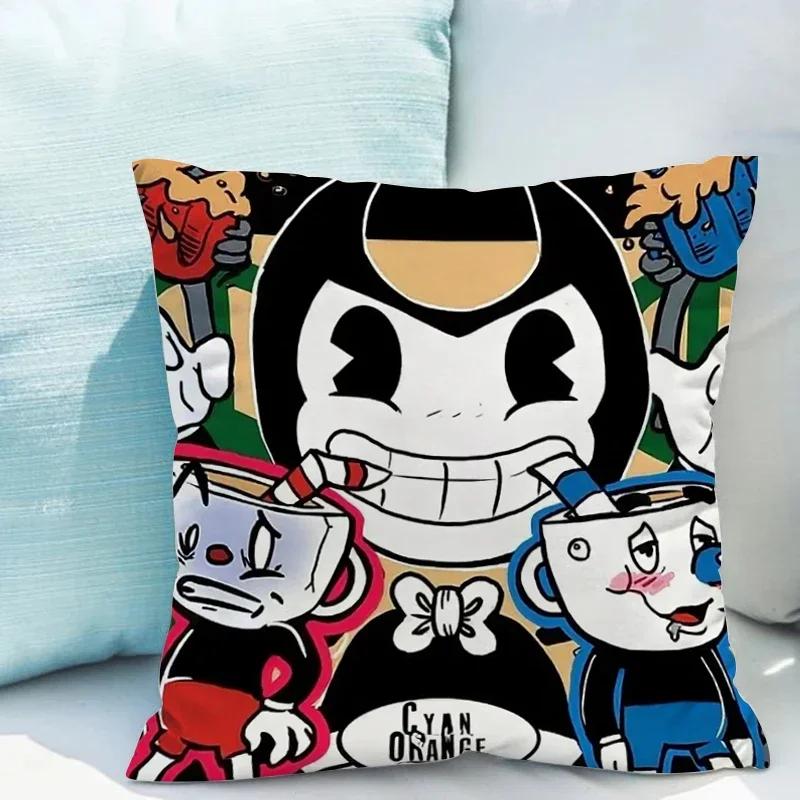 Chair Cushion Cover  C-cuphead Fall Decor Decorative Pillows for Sofa Pillowcases x Pillowcase  Pillow Hugs Covers