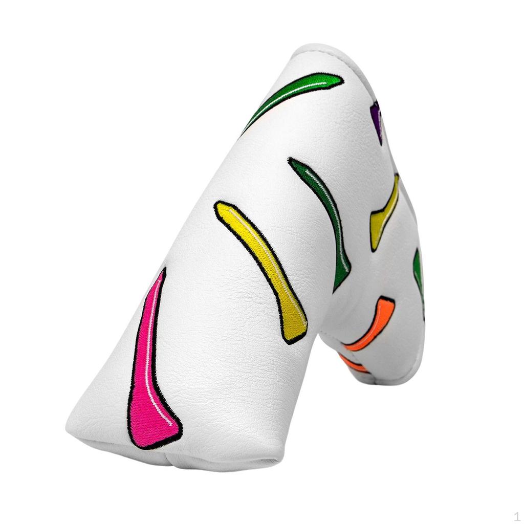 Durable Golf Mallet Putter Head Cover Club Kopfbedeckung Easy to PU Leather for Outdoor Sports