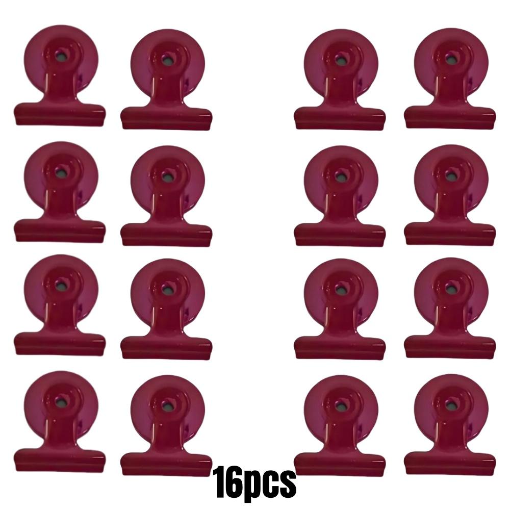 4/16pcs Magnetic Clips Heavy Duty Refrigerator Whiteboard Space-Saving Clip Set for Kitchen Office Photo Displays Holder Decor