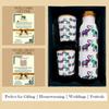 Elephants In Love Artistic Copper Water Bottle Set | Handcrafted Tamba Bottle with 2 Glasses | Premium Copper Water Bottle