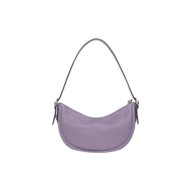 New COACH Luna Soft Pebbled Leather Portable Crossbody Bag Shoulder Bag Women's Purple CC439-LHVHM