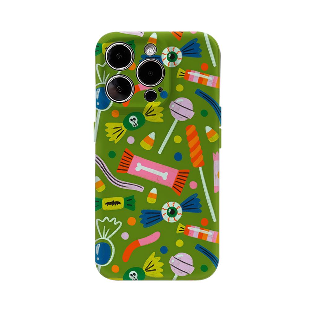 

Colorful Halloween Candies Phone Case for IPhone 16 15 14 13 12 11 X XS XR XSMAX 7 8 Pro Max Plus Double-layer Back Cover IPHONEXSMAX