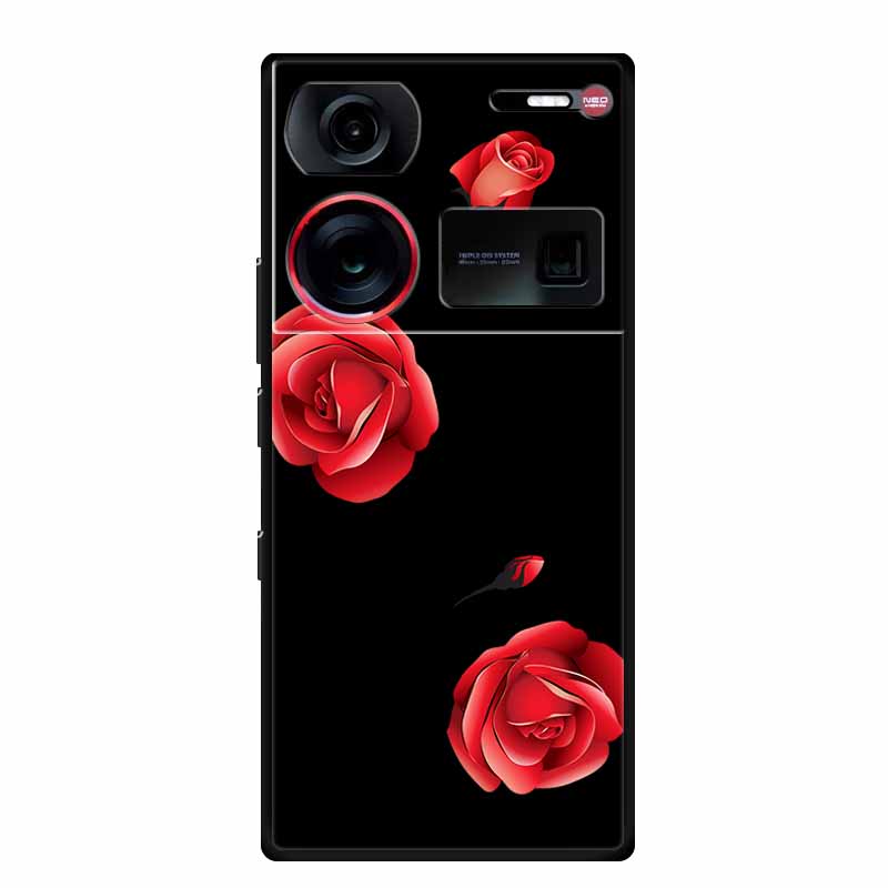 6.8" For ZTE Nubia Z60 Ultra Case Shockproof Black Silicone Soft Phone Case For ZTE Nubia Z60 Ultra Back Cover Case Cute Cartoon
