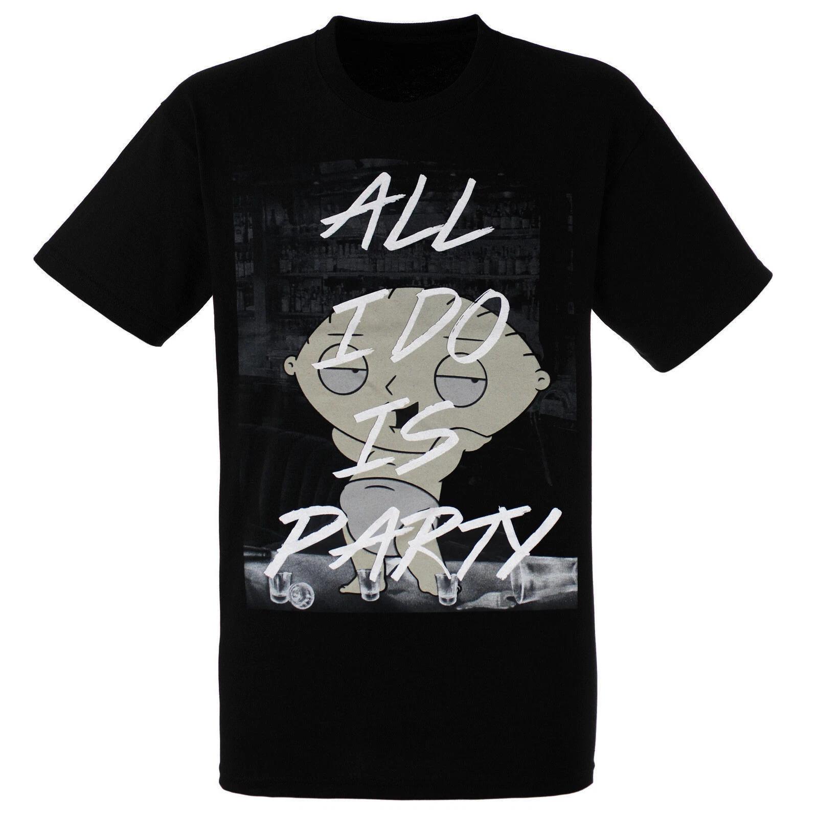 Family Guy Stewie All I Do Is Party T-Shirt, Medium M