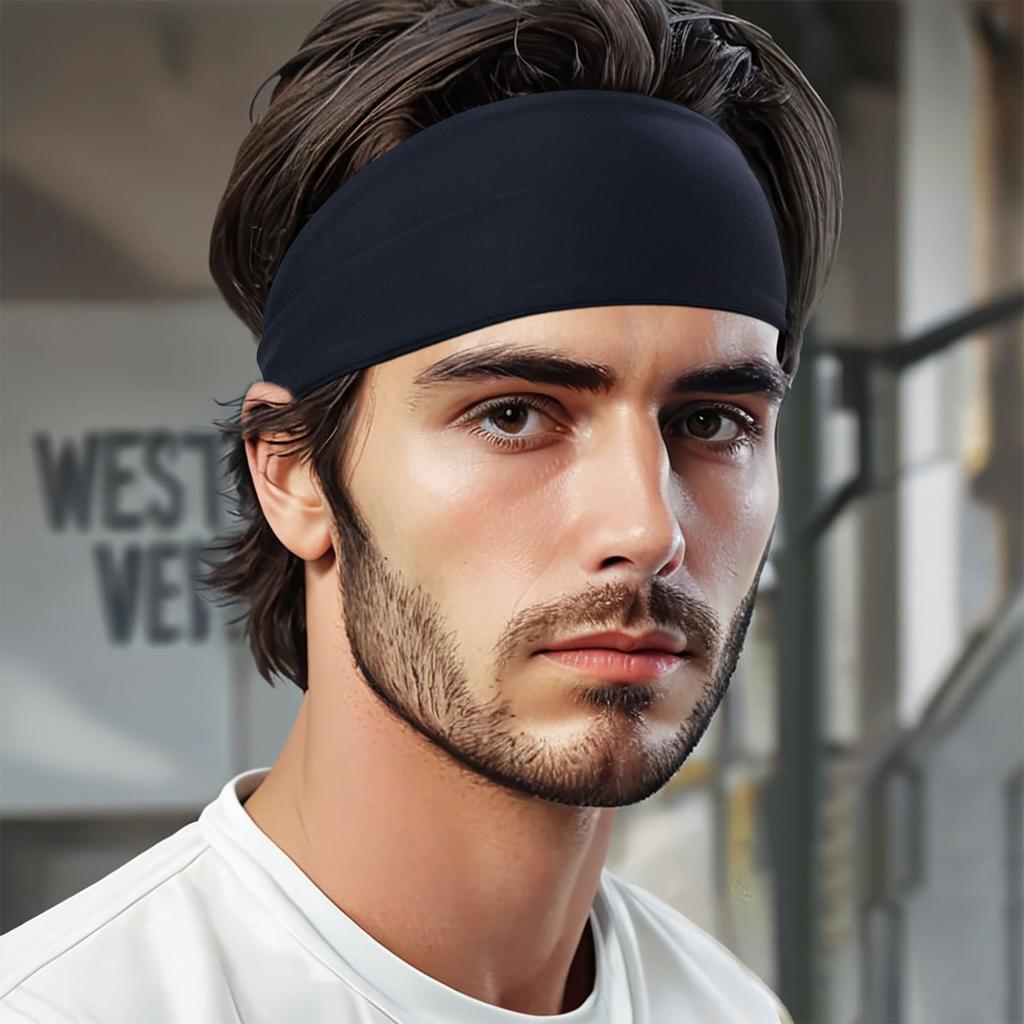 Sports Headbands For Men Woman Gym Yoga Sweat Hair Bands Soft Elastic Hairbands Stretch Outdoor Sport Sweatbands