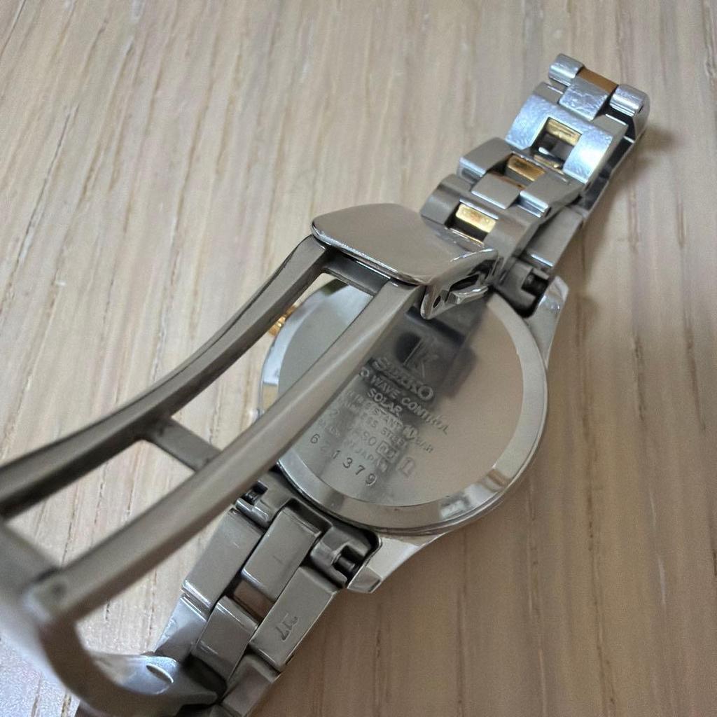 Used Seiko Watch  Wristwatch Lukia Quartz Solar Radio Sapphire Glass