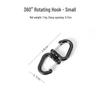 Portable Outdoor 360-Degree Rotating S-Hook Carabiner