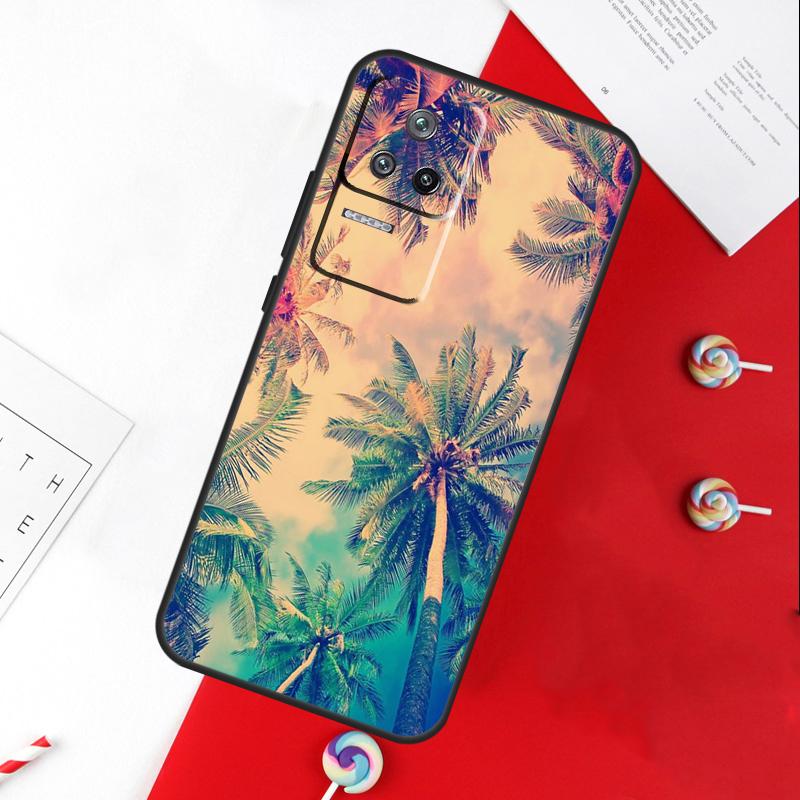 Sunset Palm Trees Cover For Xiaomi 13T 11T 12T 14T Pro 13 14 15 Ultra POCO X7 Pro X3 X5 X6 F5 F6 M6 Pro Case