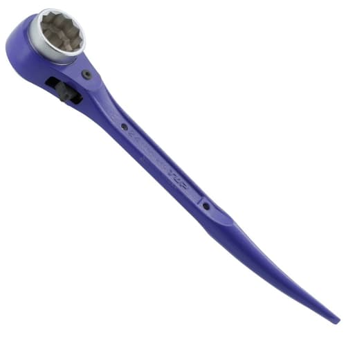 

TOP Industrial (TOP) Compact Ratchet Wrench, 19x24mm, Curved Chisel, Thin Socket, for Scaffolding and Residential Construction, RM-19x24C, Tsubame-San