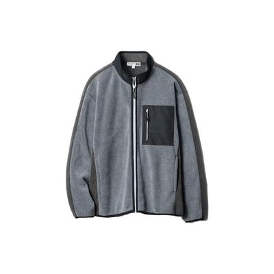 X JW Anderson X Federer Collaboration Fleece Zip-Up Jacket Men Jackets Dark-Gray 465866-08