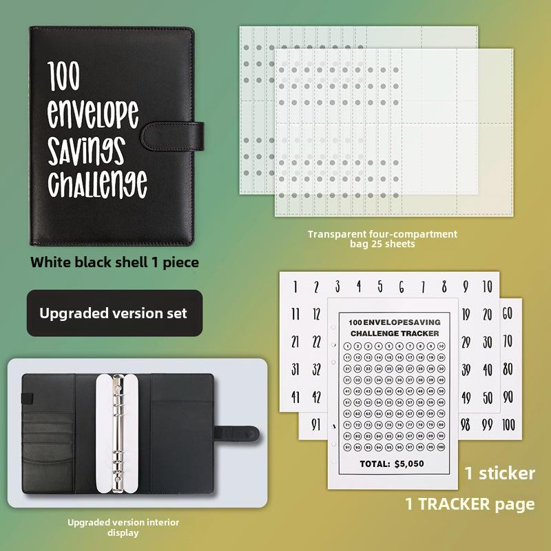 100denní výzva k úsporám v obálkách pro páry v rámci zápisníku