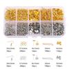 10 Grid/Box Gold/Silver Ear Hook Single Loop Ear Pin Ear Plug Set for DIY Jewelry Earring Making Accessories