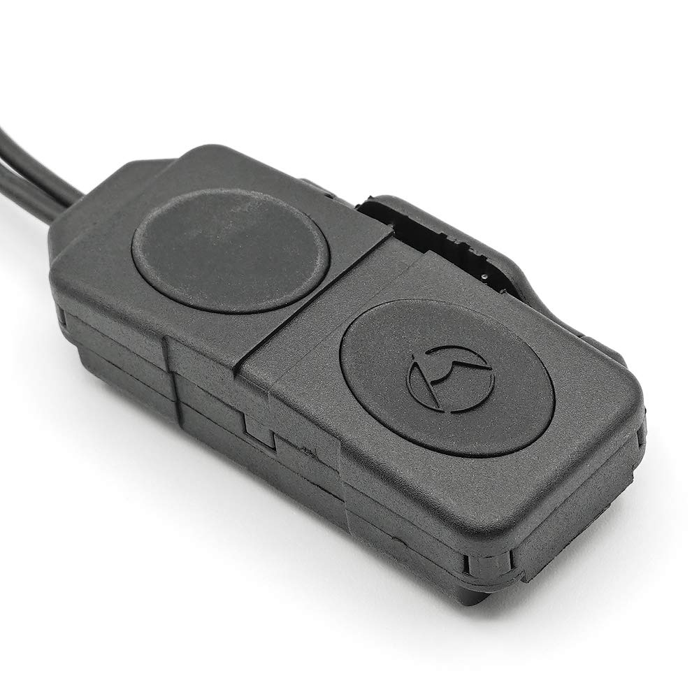 Control Your PEQ and SF Lights Simultaneously! [Ryohin Buhin] Dual Button Remote Switch, 20mm Rail Compatible, Black