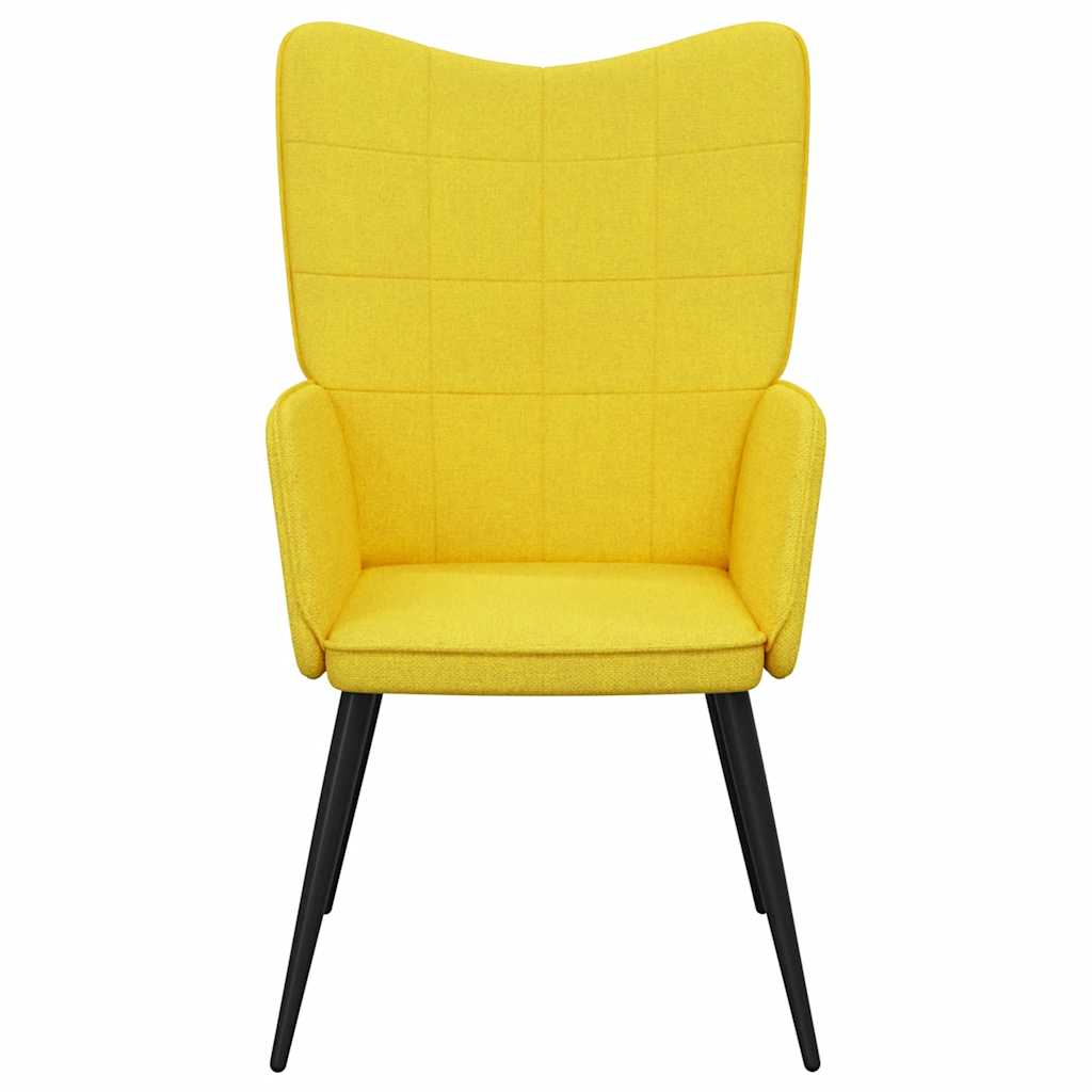 Vidaxl Armchair, Mustard Yellow, Fabric Upholstered
