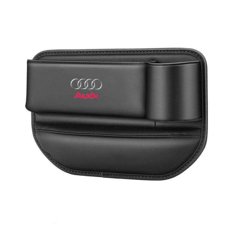 For qaz22 A4 B5 B6 B7 8P 8V 8L A5 C7 4F A8 Q2 Q7 RS3 RS4 TT 4L R8 Car Seat Sewn Storage Box With Cup holder Auto Accessories