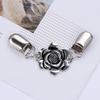 Rhinestone Clothing Metal Holder Sweater Shawl Clips Duck-mouth Plated Clasps Cardigan Collar Clip Butterfly Bow Brooches