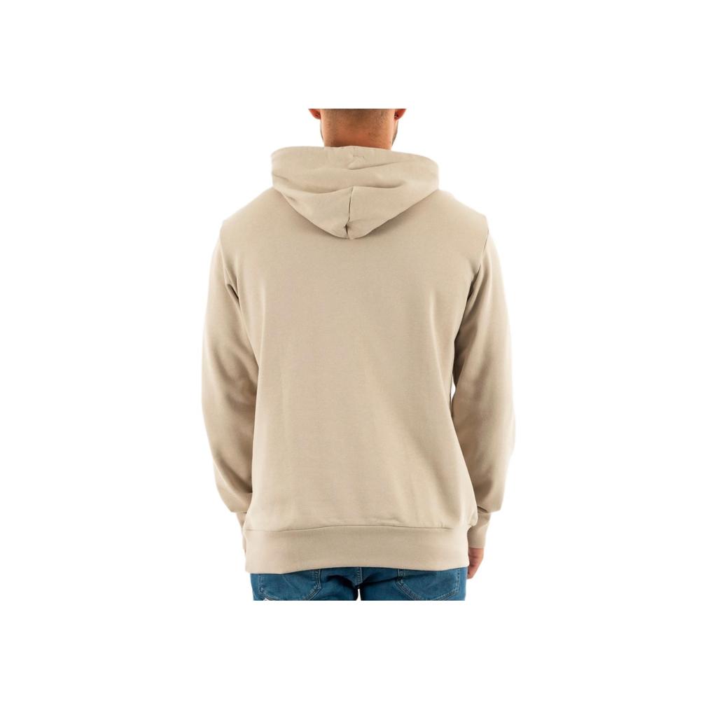 Adidas Alphabet Logo Print Long Sleeve Hoodie Men Tops Beige IJ8584