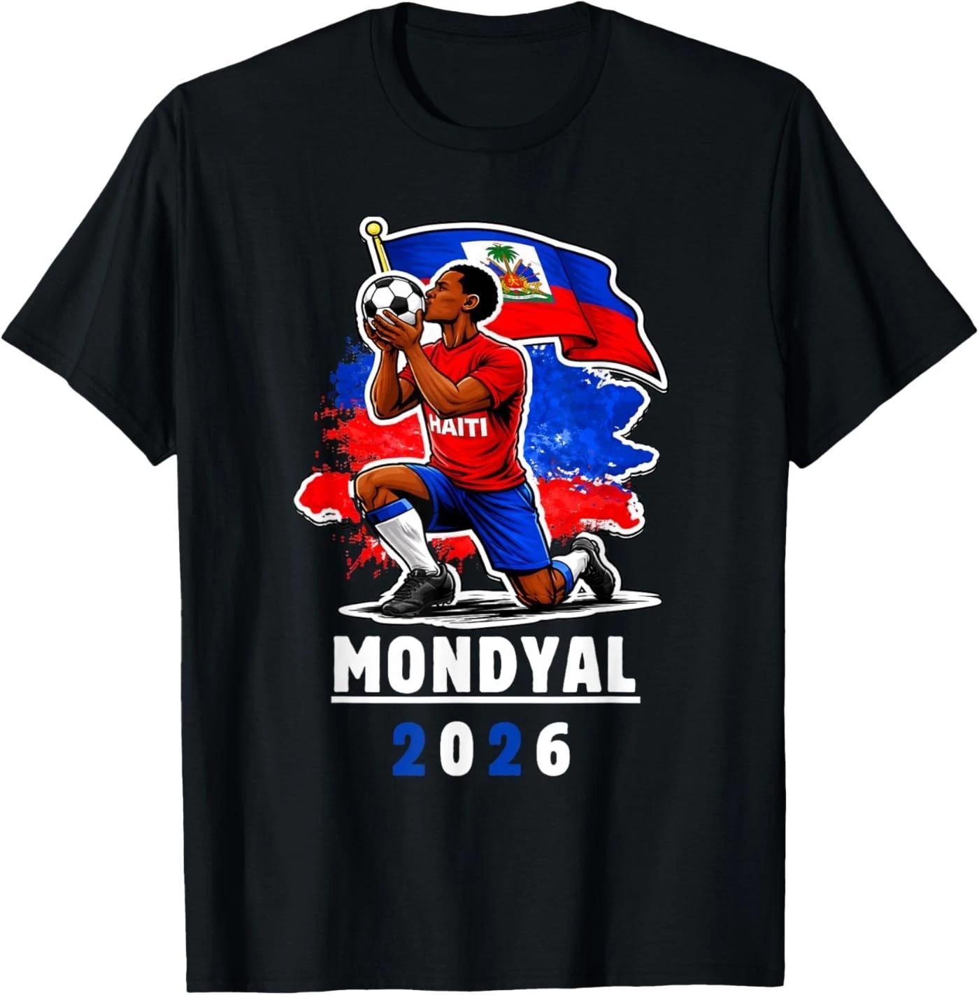 Haiti Soccer 2026 Haitian World Football Fan Ayiti Lover T-Shirt M