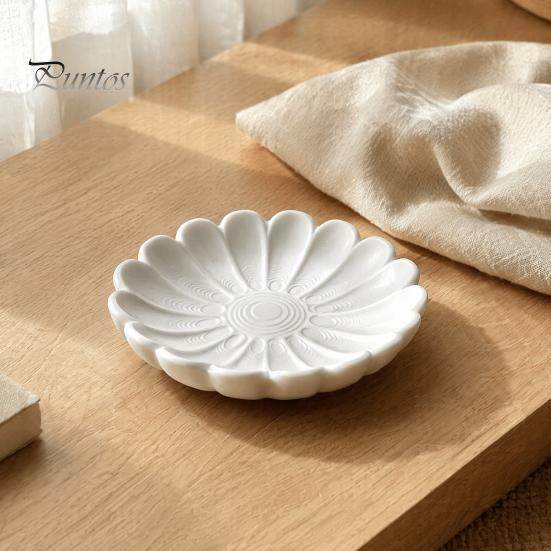 Decorative Jewelry Tray 3D Printed Flower Shape for Rings Necklaces Bracelets, Entryway Table Petal Plate Trays, Trinket Dish, Organizer Living