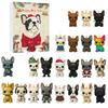 2D Plane Box With 24 Double-sided Printed PendantsChristmas Pet Dog Advent Calendar BlindBox Christmas Tree Decoration Acrylic Pendant