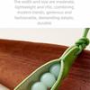 Cowhide pea bag charm keychain car accessories handmade pea pods leather bag pendant High-end bag accessories