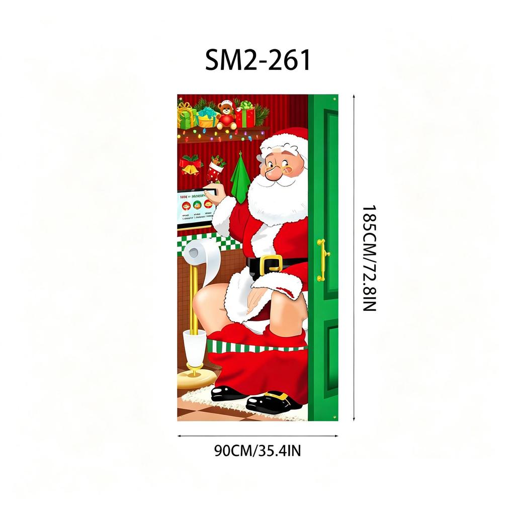 Santa Claus Christmas Hanging Cloth Background Decoration