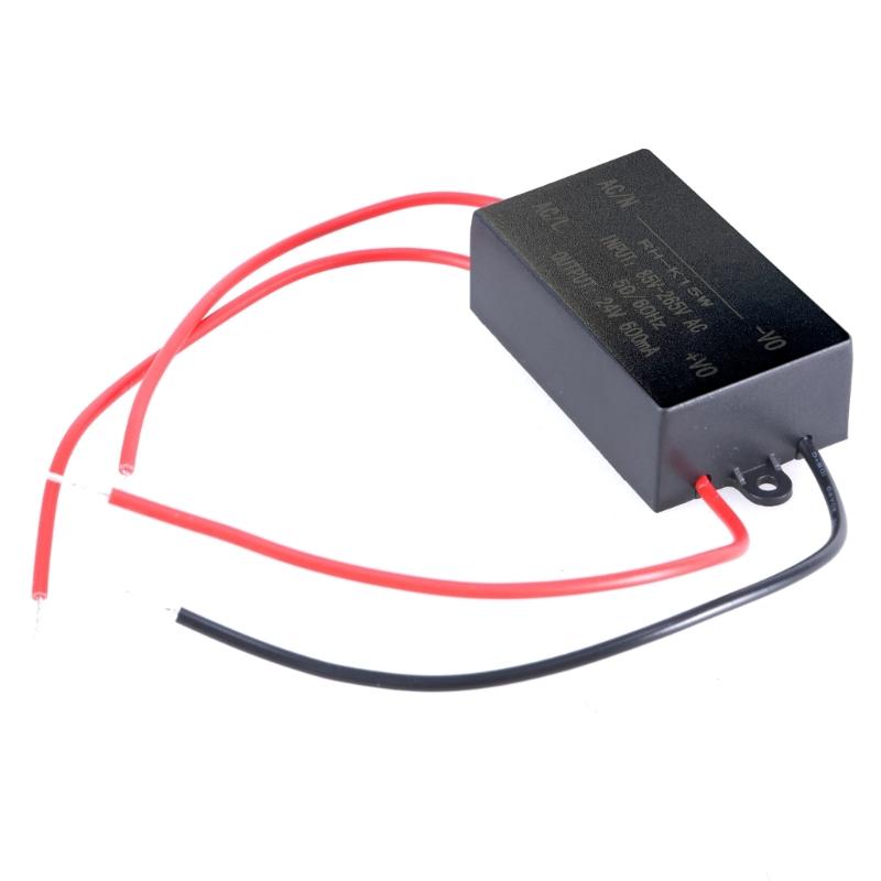 

24V Power Supply 85V-265V to 24V 600mA LED Power Supply Low Voltage Converter Plug for Indoor Outdoor LED Lights 1