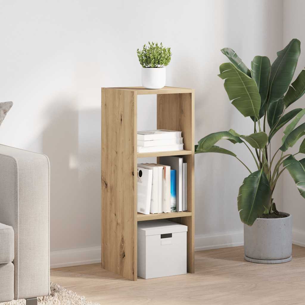 Stackable Bookshelf Artisan Oak 30 X 30 X 80 Cm Engineered Wood