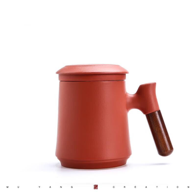 Tea Xun Ceramic Teacup with Wooden Handle