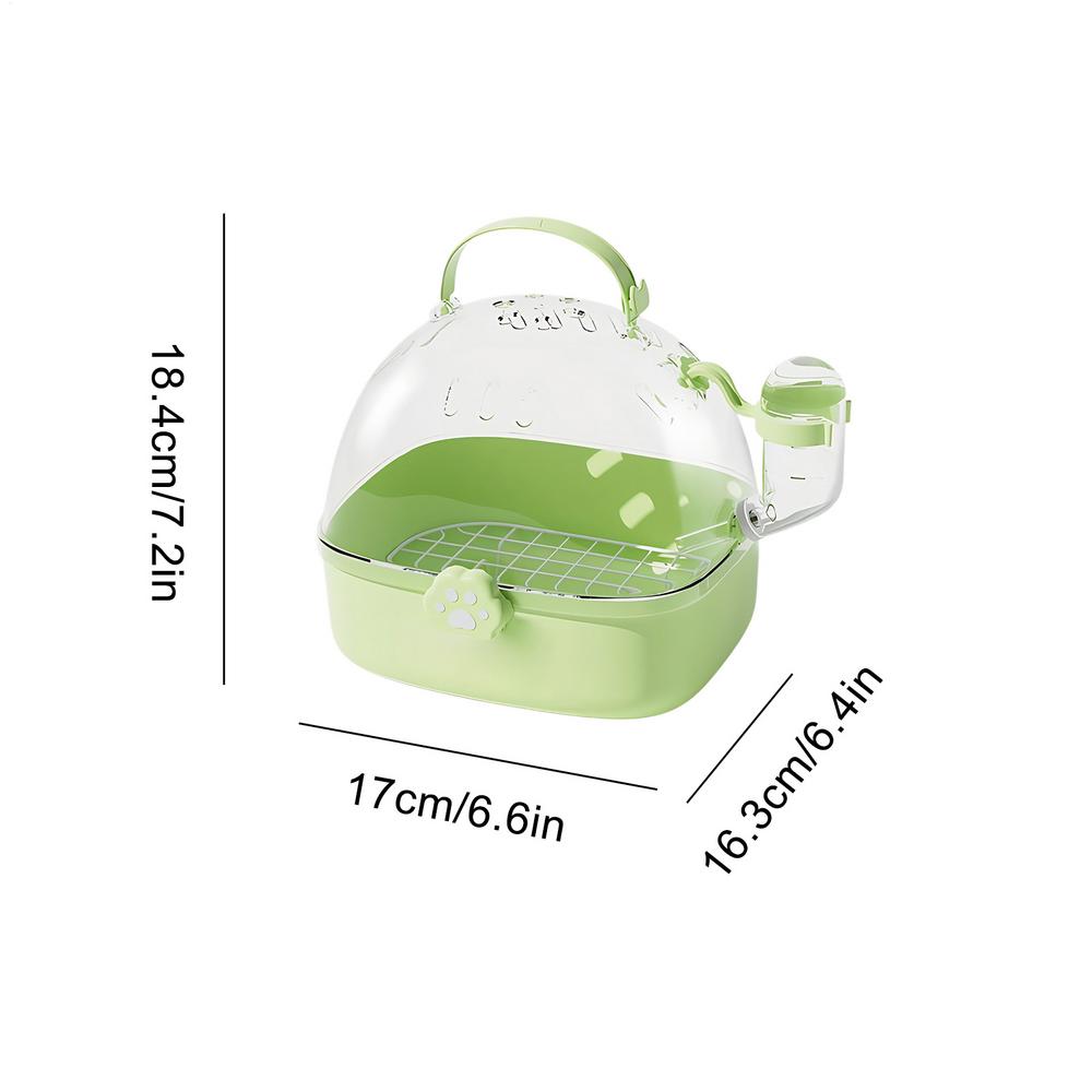 Bird Travel Cage PVC Chinchilla Carrier Cage With Water Bottle Pet Bird Carrying Supplies Spacious Design For Sparrow Macaws