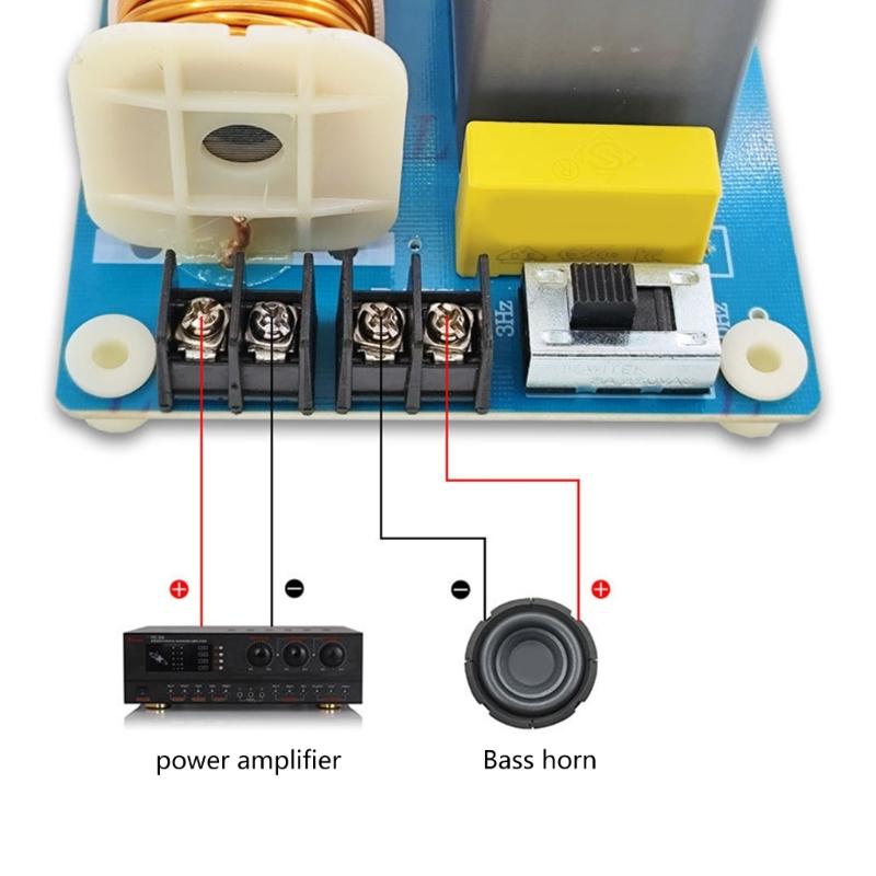 Bass Subwoofer Speaker Frequency Divider Stage Home Car Hifi Stereo DIY Crossover Filters 1200W 410Hz Auto Accessory