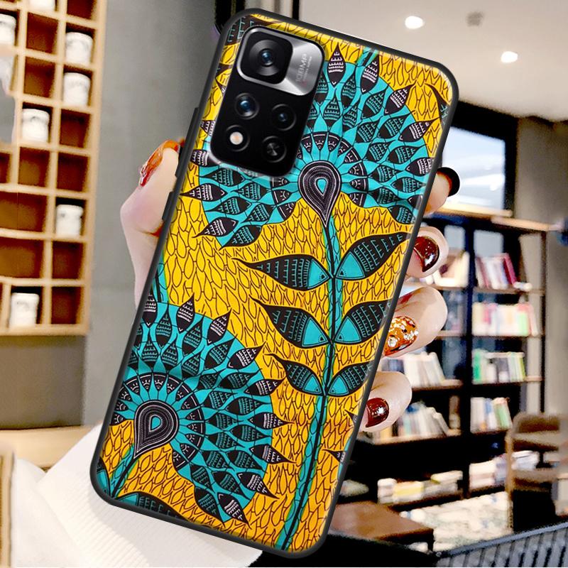 

African Style Fabric Print Case For Xiaomi Redmi Note 12 11 10 9 8 Pro Note 12S 11S 10S 9S Cover For Redmi 9 10 12 C Redmi Note 12 5G