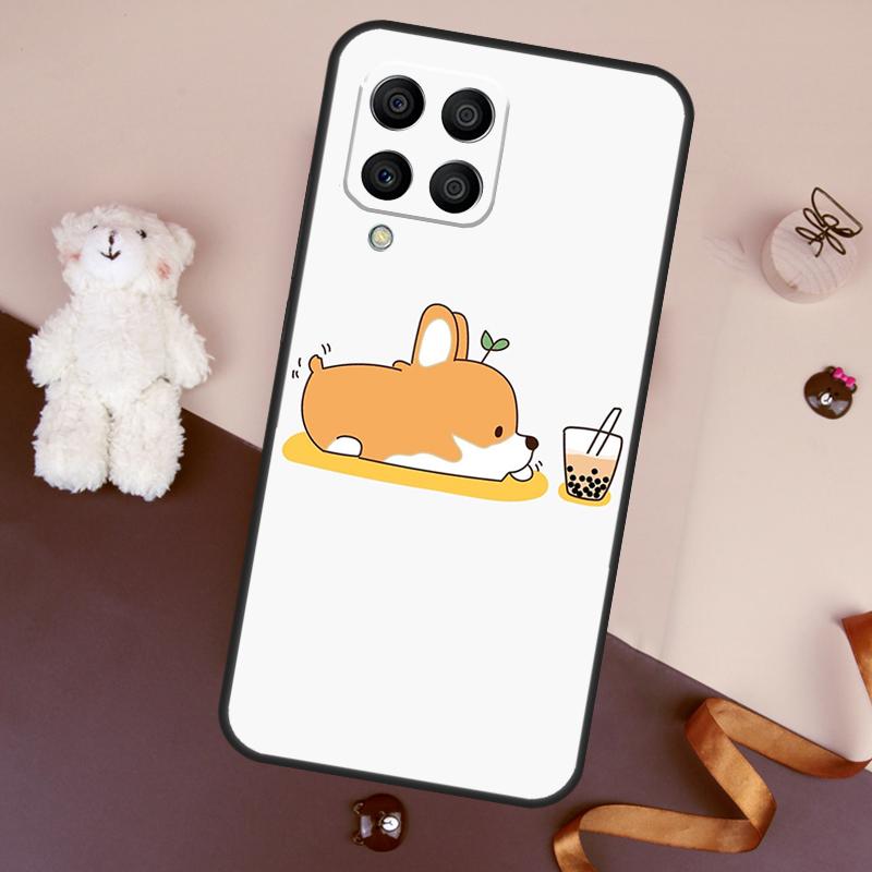 Cartoon Corgi Case For Samsung Galaxy M13 M54 M34 M14 M56 M36 M16 M31 M11 M53 M12 M32 M52 M35 M55 M15 M06