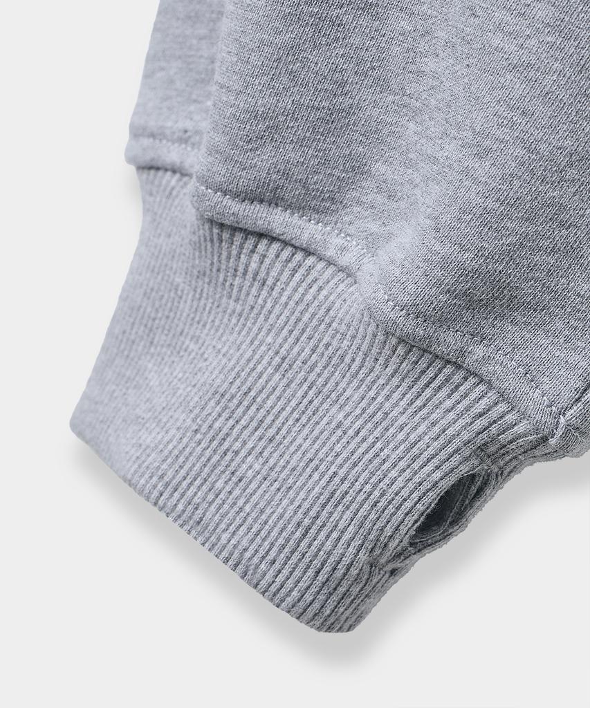 Dimiteulibeullaeg Four Seasons Essentials Sweatshirt_Crop Melange