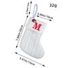 Embroidered Christmas Socks Alphabet Christmas Tree Pendant  Christmas Tree