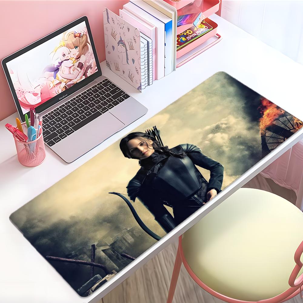 Exciting Classic Movie The Hhunger Games Mouse Pad Large Thick Desk Pad Stitched Edges Gaming Mouse Mat For Pc