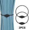 2pcs European Style Conical Shaped Strong Magnetic Curtain Tiebacks for Thin or Heavy Curtains, Suitable for Home, Living Room