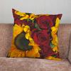 Sunflower Pillow Case Pillowcase Home Sofa Cushions Car Cushions Pillowcover Office Pillowshell Pillow