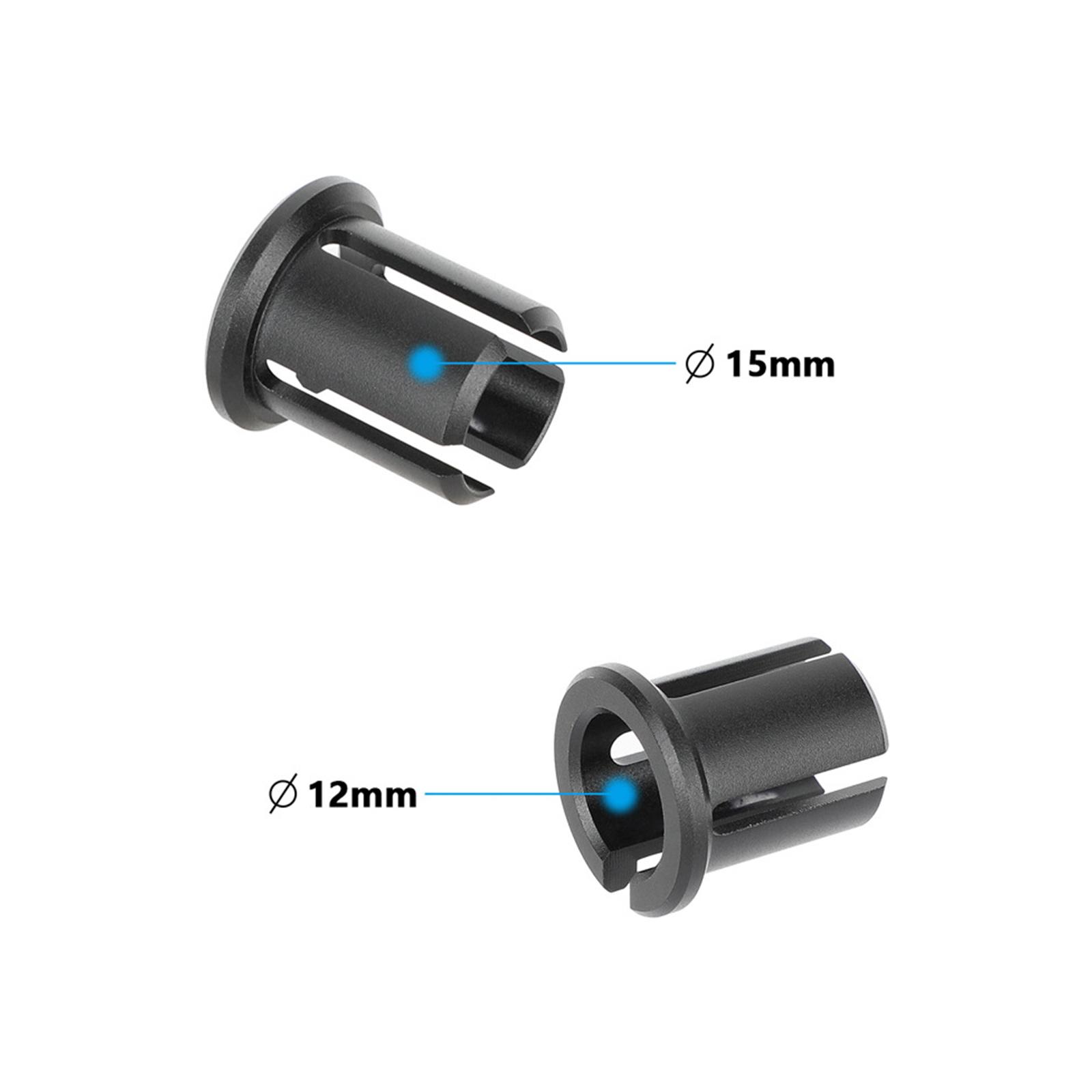 15mm To 12mm Pipe Conversion Coupling Rod Adapter Bushing Replacement For Plumbing Pneumatic Photography Accessories чёрный