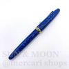 Used Rare SAILOR Magellan 14K Fountain Pen Marble Blue Gold Writing Unconfirmed TJ267-2