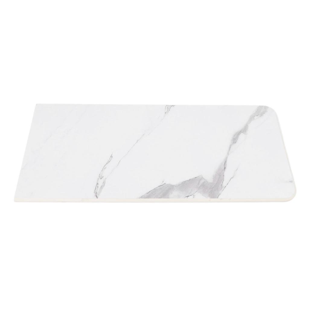 30.7 X 14.2in RV Rectangular Table Top Marbled Texture High Hardness Resin Polymer Dinning Tabletop For RV Yacht