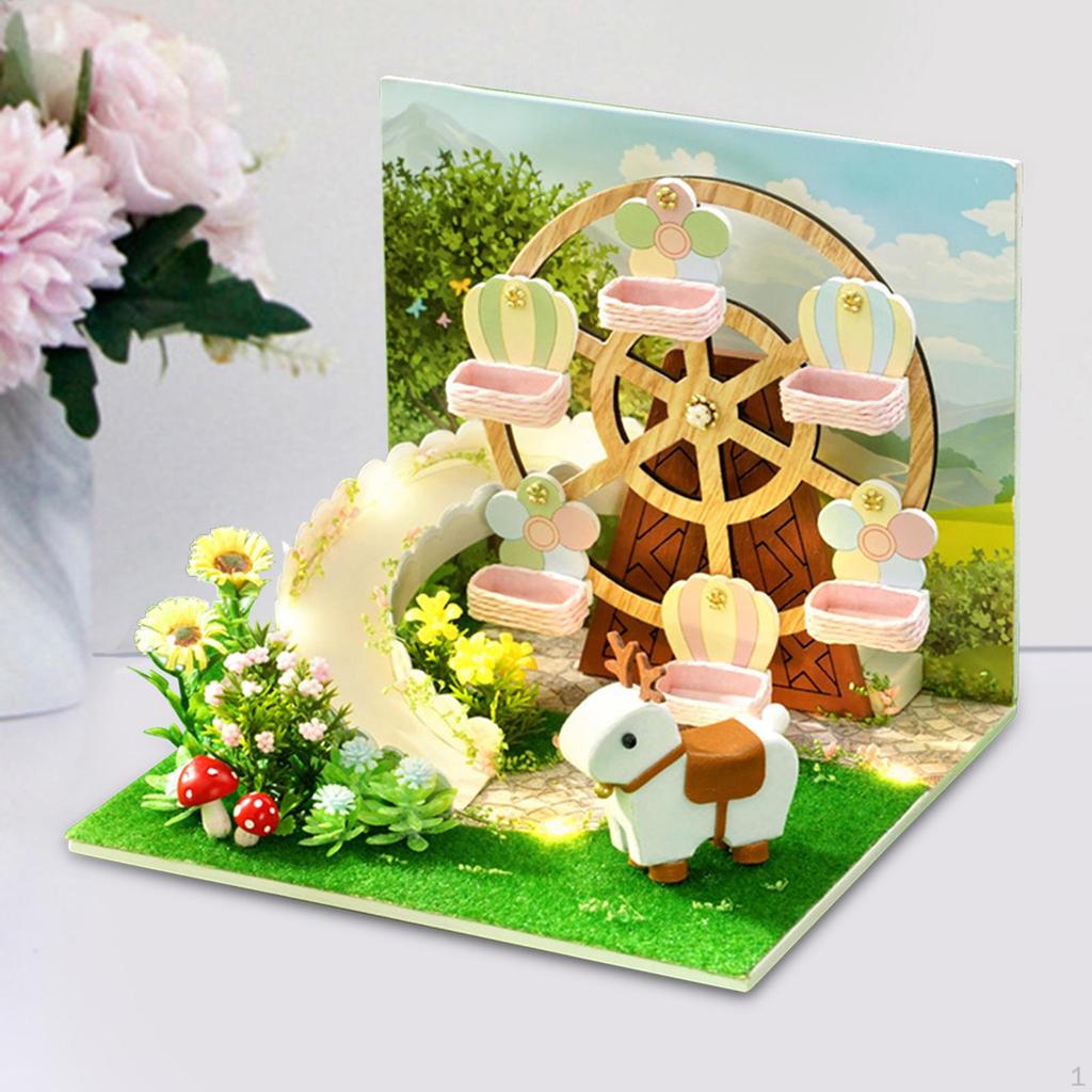 Casa de Papusi Kit Mobila DIY Artizanat Ornamente Model Camera Creativa Copii