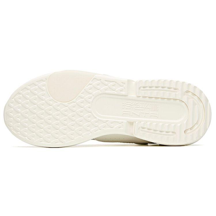 Anta Fabric Synthetic Leather Casual Shoes Men Sneakers White Green 112128800-1