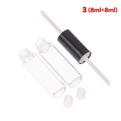Doppelseitiger Leerer Klarer Lipgloss-Tiegel Nachfüllbare Mini-Lippenbalsam-Flaschen Lippenstiftbehälter Für Reisen Frauen Mädchen DIY Make-up