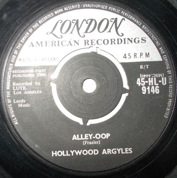 

7inch Record HOLLYWOOD ARGYLES AlleyOop Sho Know A Lot About L 45HLU9146 London Records 1960 UK Rock Used
