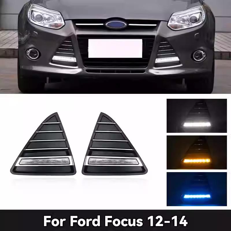 Ford Focus 2012-2014 Hatchback/Sedan LED DRL Fog & Turn Signal Lights