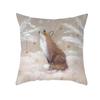 Christmas cushion cover Christmas gift home decoration animal pillow cover rabbit horse fox snowman print pillow cover