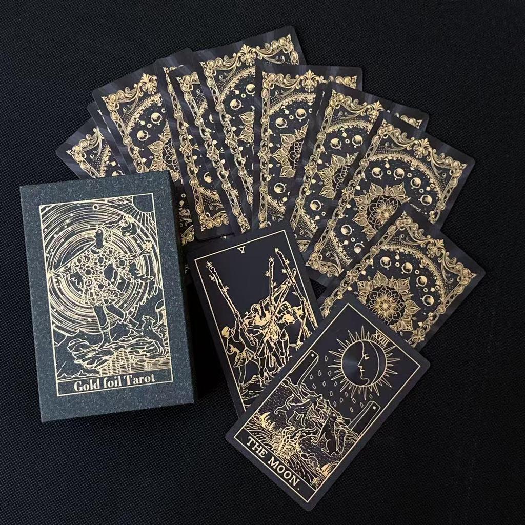 Smith-Waite Centennial Tarotová karta - Zlatá fólie, Vodotěsná, Vhodná pro začátečníky