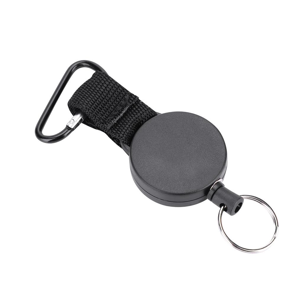 Sârmă de sârmă din oțel inoxidabil de 60 cm, lanț de chei retractabil, care se întinde breloc anti-pierdere